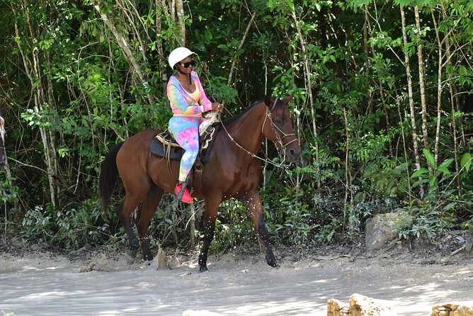Horseback Riding Tour With ATV, Ziplines Cenote and Lunch