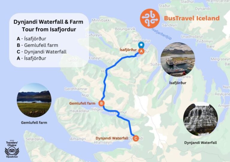 Isafjordur: Dynjandi Waterfall Tour and Icelandic Farm Visit