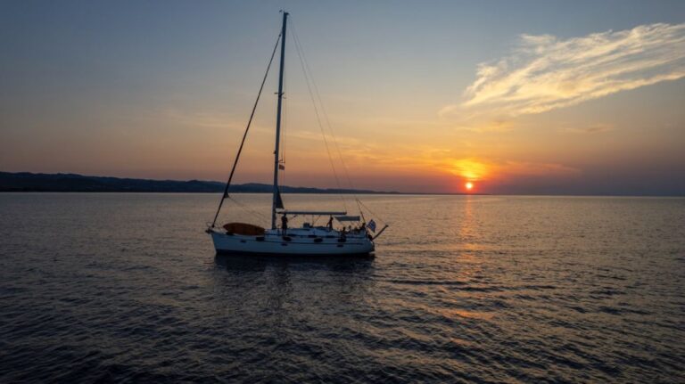 Kassandra: Private Sunset Sailing Cruise With Wine & Fruit