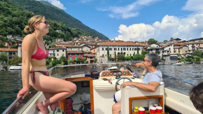 Lake Como 3 Hours Private Boat Tour Groups of 1 to 7 People