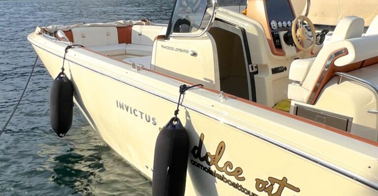 Lake Como: Glamour Private Tour 3 Hours Invictus Boat