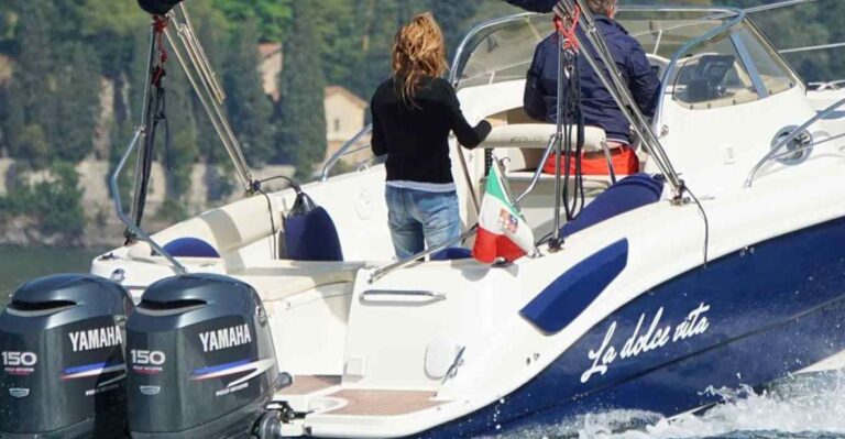 Lake Como: Varenna Private Tour 4 Hours Eolo Boat