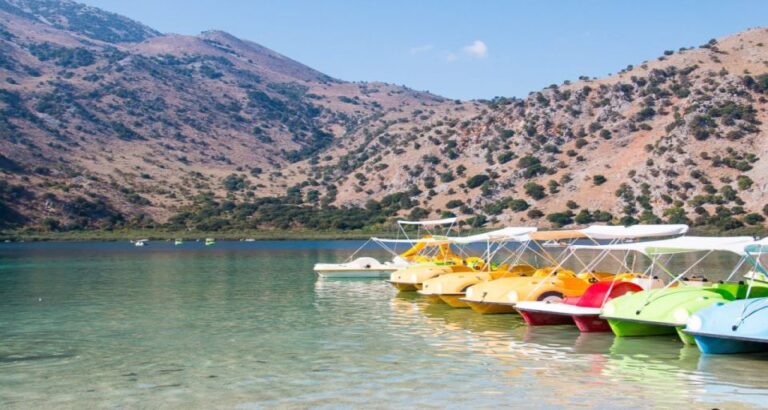 Lake Kournas: Pedal Boat Rental With Transfer