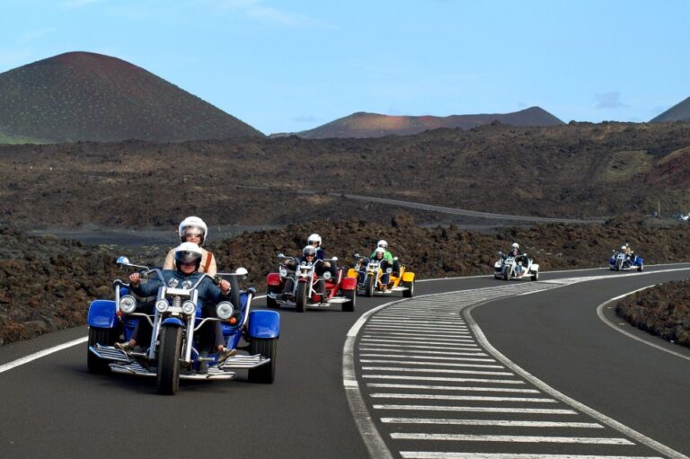 Lanzarote: Three Wheeler Trike Tour for Three People