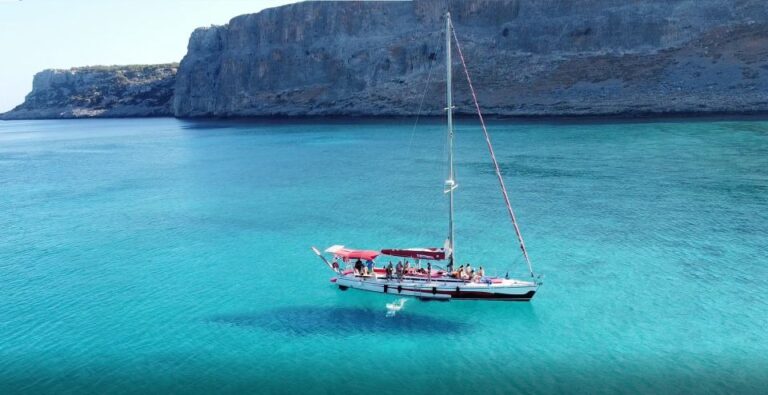 Lindos: Private Sunset Cruise With Snacks and Prosecco