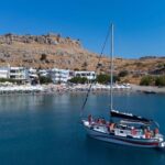 1 lindos sailboat cruise with prosecco and more Lindos: Sailboat Cruise With Prosecco and More