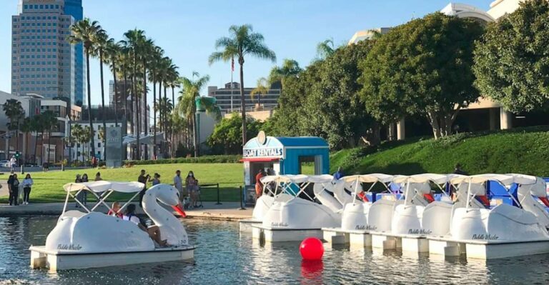 Long Beach: Swan Boat Rental at Rainbow Lagoon