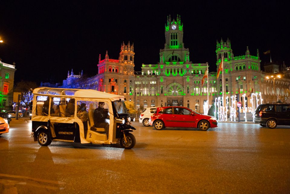 1 madrid private christmas lights tour by eco tuk tuk Madrid: Private Christmas Lights Tour by Eco Tuk Tuk