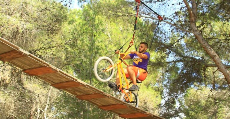 Mallorca: Adrenaline Tree Top Adventure Entry Ticket