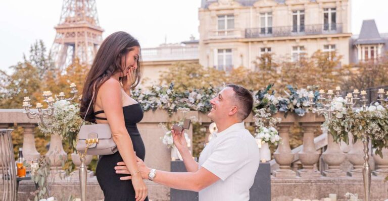 Marriage Proposal in Paris Photographer 1h-Proposal Agency
