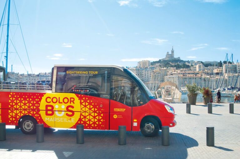 Marseille: Hop-On Hop-Off Bus Tour & Panier Walking Tour