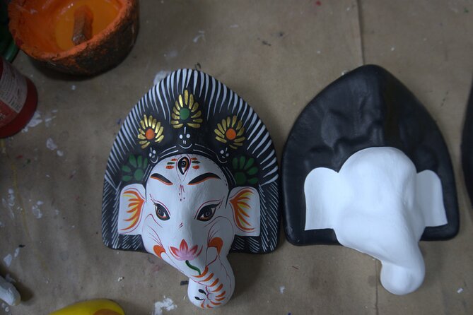 1 mask painting workshop in kathmandu Mask Painting Workshop in Kathmandu