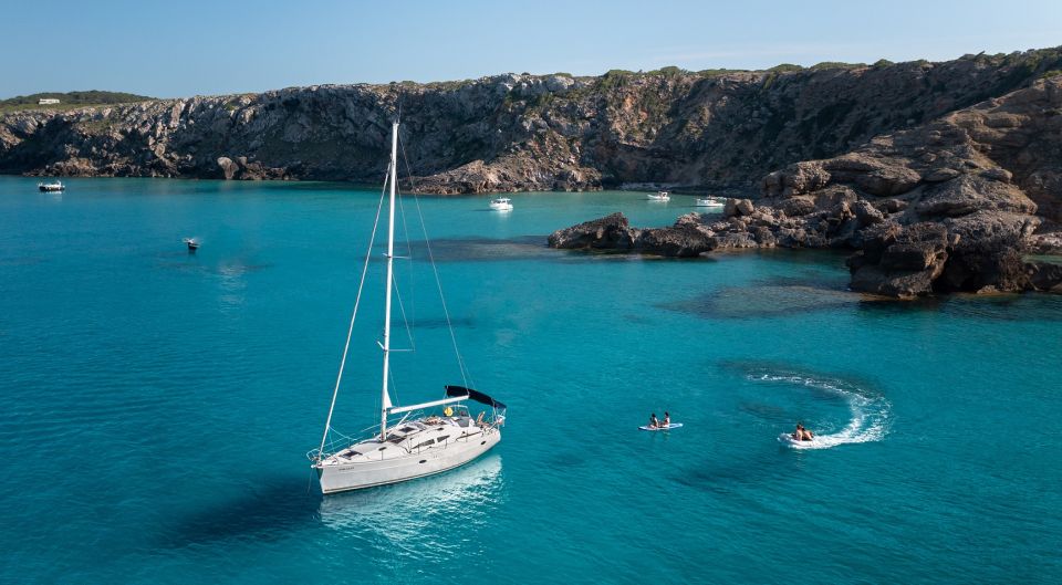 1 menorca private sailboat tour with snorkel gear and kayak Menorca: Private Sailboat Tour With Snorkel Gear and Kayak