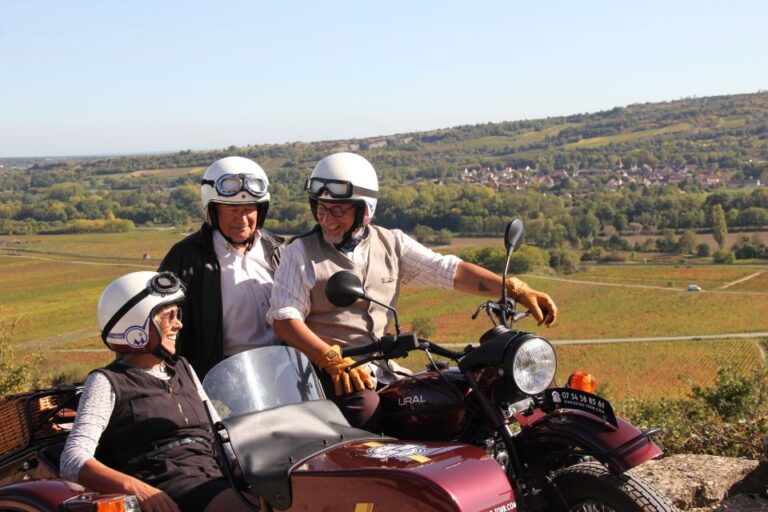 Meursault: Tour of the Vineyards on Motorbike With Sidecar