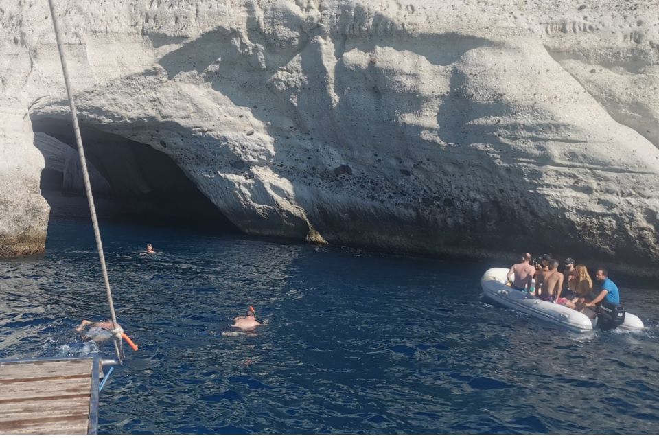 1 milos full day sailboat cruise with food and open bar Milos: Full-Day Sailboat Cruise With Food and Open Bar