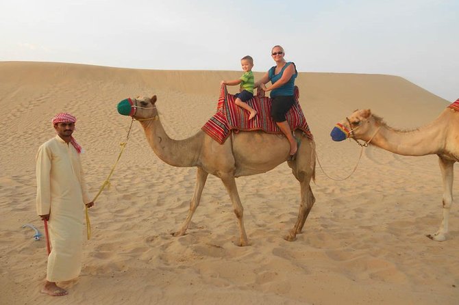 Morning Desert Safari With 1 Hour Camel Trekking & Sandboarding