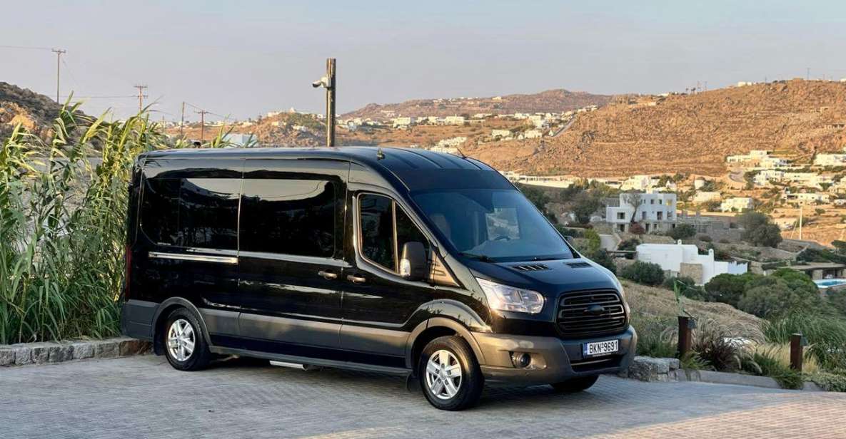 Mykonos: Airport Private Transfer in Luxury VAN