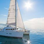 1 mykonos catamaran cruise with meal and drinks Mykonos: Catamaran Cruise With Meal and Drinks