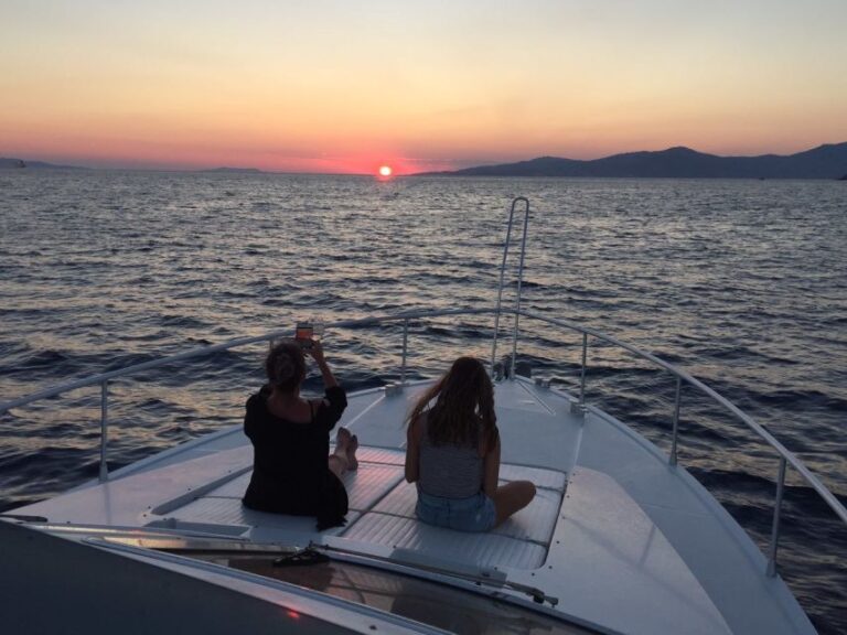 Mykonos: Private Aegean Sunset Cruise With Mykonian Platters