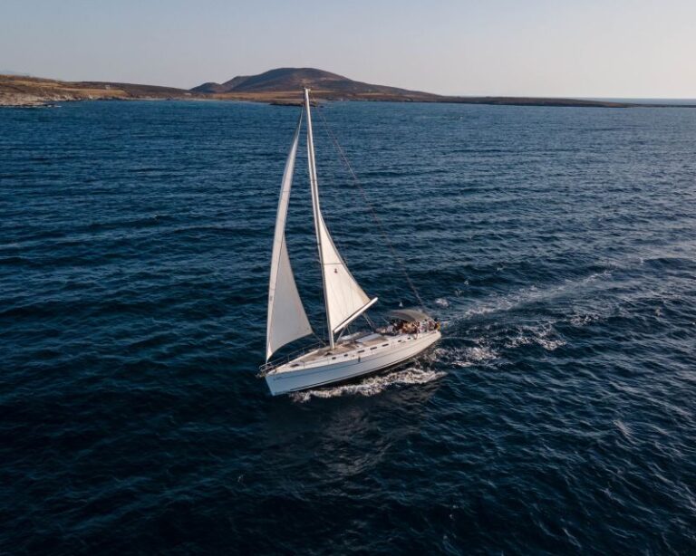 Mykonos: Private Rhenia Sailing Cruise With Lunch & Drinks