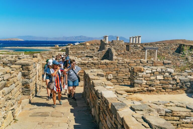 Mykonos Town: Archaeological Site of Delos Guided Day Trip