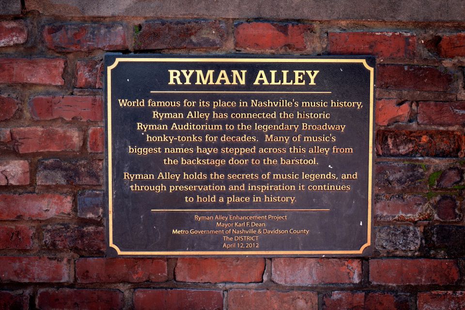 1 nashville music history guided walking tour Nashville: Music History Guided Walking Tour