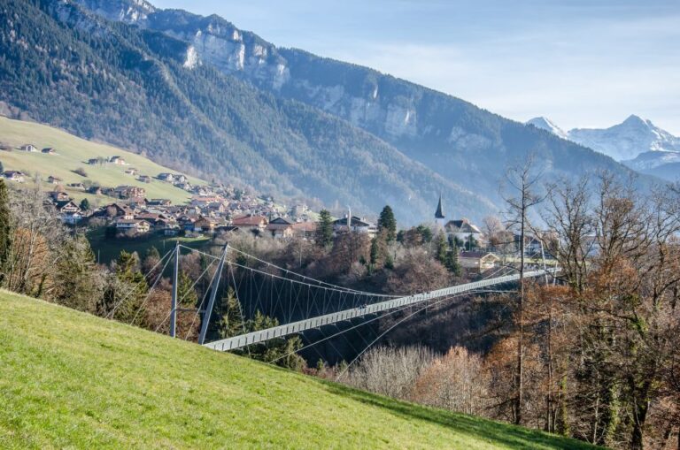 Nature Park Blue Lake, Panorama Bridge and Lake Thun Cruise