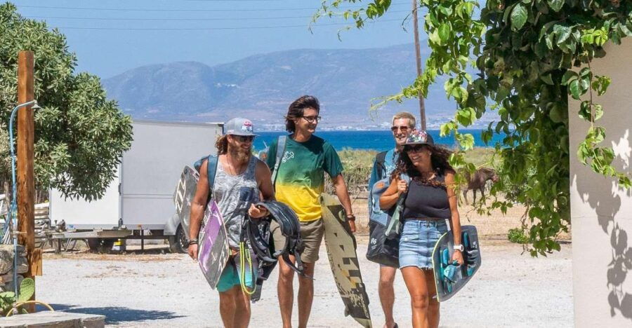 Naxos: Kitesurfing Lessons by Amouditis Kite Center