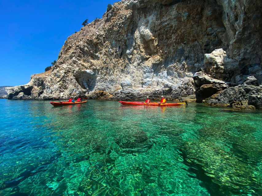 Naxos: Rhina Cave and Coastline Sea Kayaking Tour