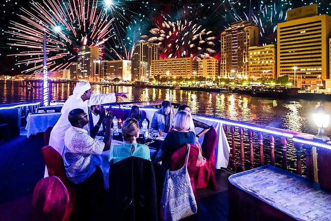 New Years Eve Burj Khalifa Fireworks Cruise in Dubai-Gala Dinner