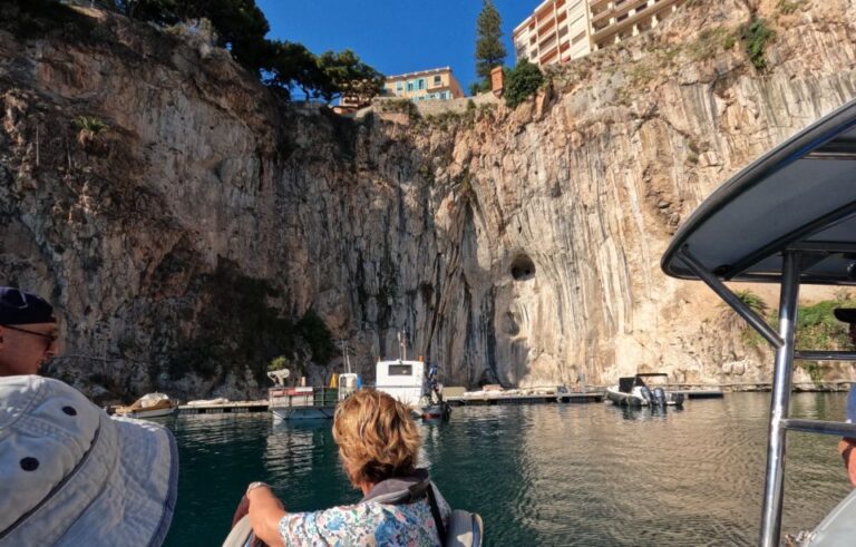 Nice: Mala Caves, Villefranche & Snorkeling Boat Tour