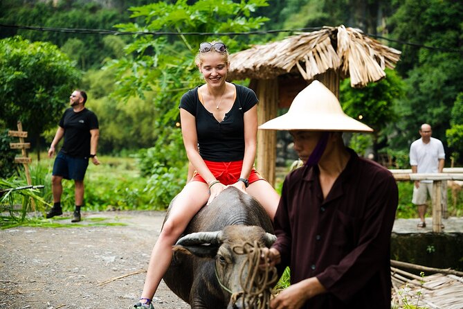 1 ninh binh eco group tour buffalo riding rice planting fishing Ninh Binh Eco Group Tour - Buffalo Riding, Rice Planting, Fishing