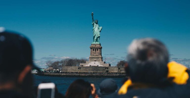 NYC: Statue of Liberty & Ellis Island Guided City Boat Tour