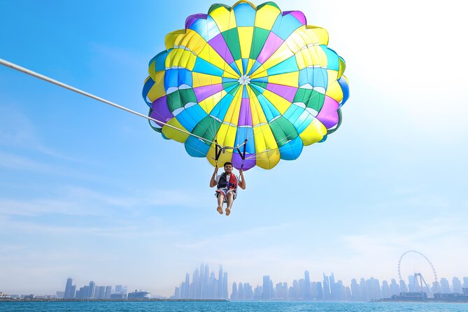 1 parasailing adventure on the beach of dubai Parasailing Adventure on the Beach of Dubai