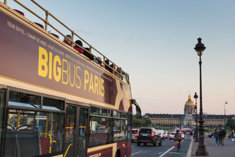 Paris: Big Bus Hop-on Hop-off Tour and Seine River Cruise