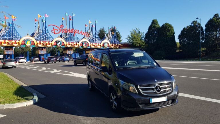 Paris: Private Transfer From CDG Airport to Disneyland