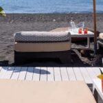 1 perivolos beach sun bed experience fortyone bar restaurant Perivolos Beach: Sun-Bed Experience FortyOne Bar Restaurant
