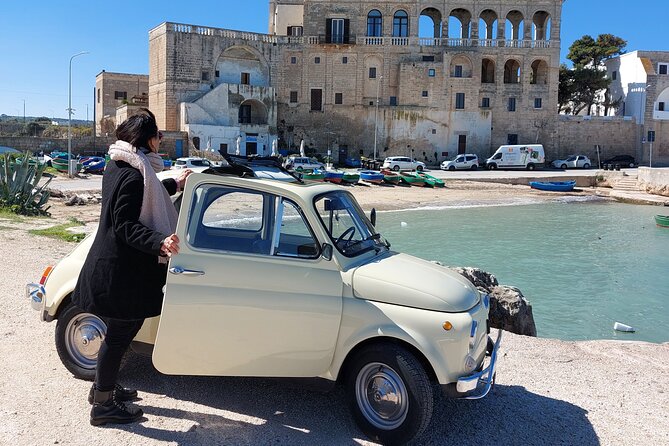 Private and Guided Tour With Vintage Fiat in Ostuni and Cisternino