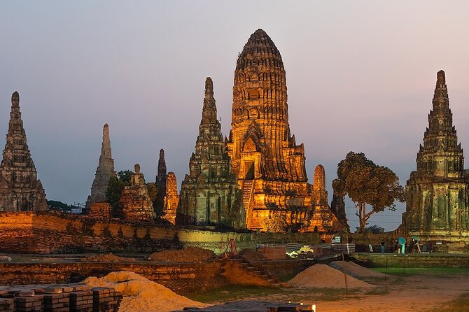 Private Ayutthaya Sunset Boat Ride and Famous Temple Tour