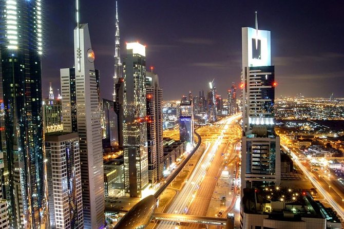 Private: Dubai City Tour by Night With Burj Khalifa Ticket