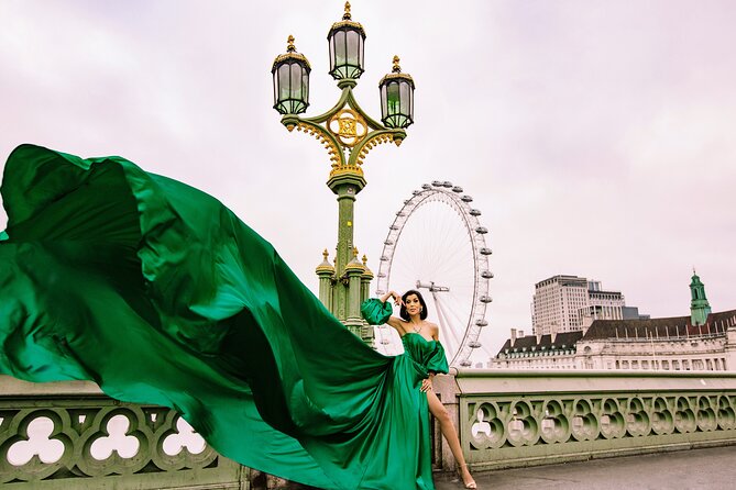 Private Flying Dress Photoshoot in London - Experience Inclusions