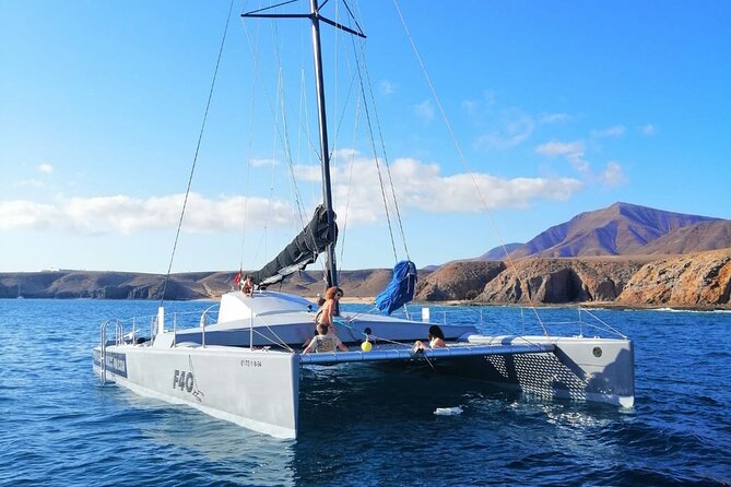 1 private sailing tour on board a racing catamaran from playa blanca Private Sailing Tour on Board a Racing Catamaran From Playa Blanca