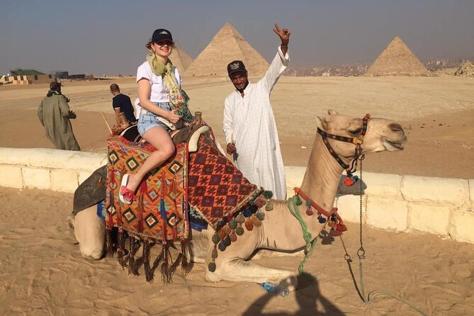 Private Tour Giza Pyramids, Sakkara Pyramid, Memphis Old City, Lunch, Camel Ride