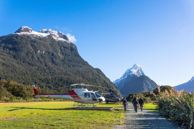 Queenstown: Milford Sound Cruise & Helicopter Alpine Tour