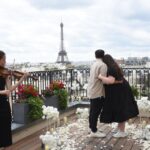 1 romantic proposal on an eiffel view palace terrace Romantic Proposal on an Eiffel View Palace Terrace
