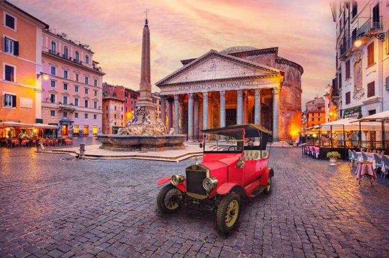 Rome: Imperial E-Car Rental With an Assistant