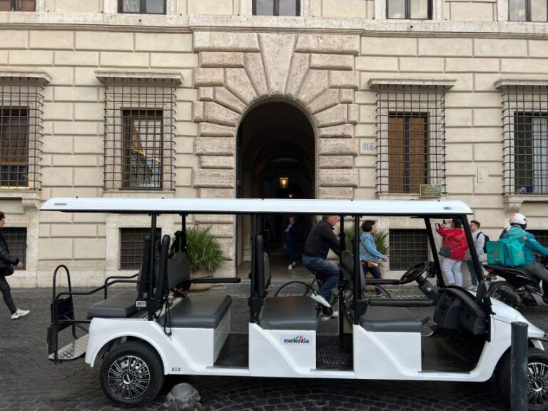 Rome: Private City Highlights Golf Cart Tour