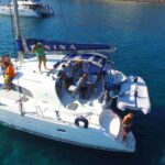 1 santorini 7 hour private catamaran cruise with food drink Santorini: 7-Hour Private Catamaran Cruise With Food & Drink