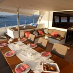 1 santorini luxurious catamaran cruise with meal open bar Santorini: Luxurious Catamaran Cruise With Meal & Open Bar