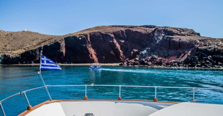 Santorini: Motor Yacht Day Cruise With 5-Course Lunch